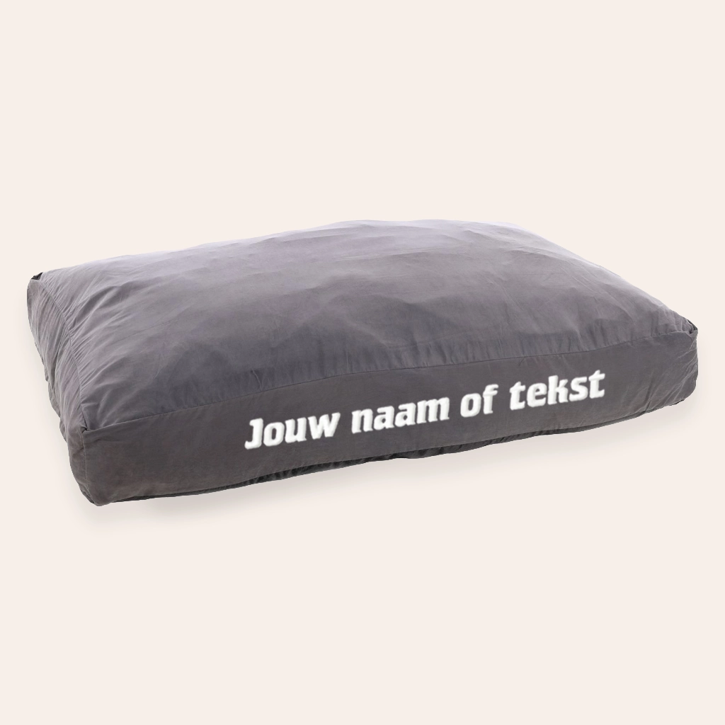 felda hondenkussen donkergrijs Xlarge + naam felda hondenkussen donkergrijs Xlarge + naam